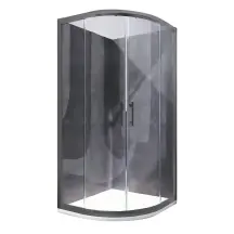 Душова кабіна без піддону Koer SR SC04-90x90x195-TR-07 прозоре скло Easy Clean 5мм, графіт (K
