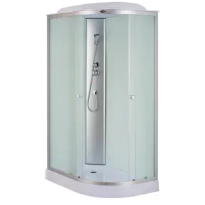 Бокс душовий без гідромасажу Mixxus WAVE SB02-120x80x215-L-FB SATIN з низьким піддоном (MI6892) №6