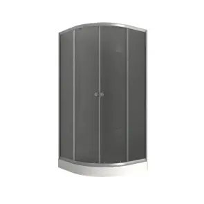 Душевая кабина с низким поддоном Mixxus PLAIN SCT02-90x90x195-GR SATIN серое тонированное стекло 4м №6