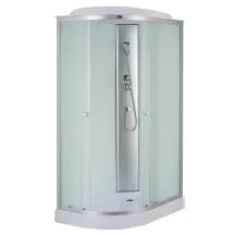 Бокс душовий без гідромасажу Mixxus WAVE SB02-120x80x215-R-FB SATIN з низьким піддоном (MI6893)