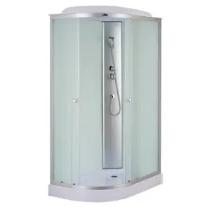 Бокс душовий без гідромасажу Mixxus WAVE SB02-120x80x215-R-FB SATIN з низьким піддоном (MI6893) №1