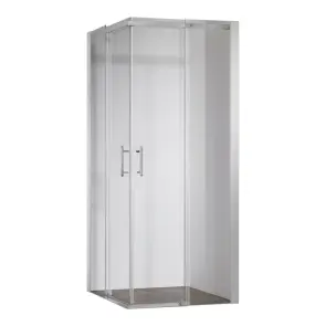 Душова кабіна без піддону Koer SR SC03-100x100x200-TR-01 прозоре скло Easy Clean 6мм, хром (K №1