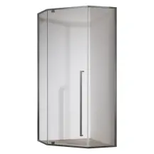 Душова кабіна без піддону Koer SR SC06-90x90x200-TR-07 прозоре скло Easy Clean 8мм, графіт (K
