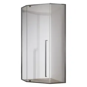 Душова кабіна без піддону Koer SR SC06-90x90x200-TR-07 прозоре скло Easy Clean 8мм, графіт (K №1