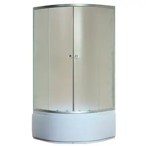 Душова кабіна з високим піддоном Mixxus PLAIN SCT01-90x90x195-FB SATIN матове скло 4мм (MI6894) №6