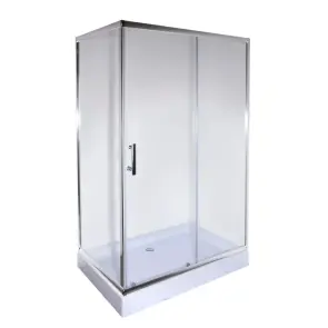 Душова кабіна з низьким піддоном Mixxus HARD SCT01-100x90x198-TR CHROME прозоре скло 5мм (MI69 №5
