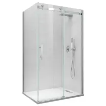 Боковая стенка для кабины Koer SR SW01-90x200-TR-07 прозрачное стекло Easy Clean 8мм, графит (KR538