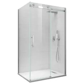 Боковая стенка для кабины Koer SR SW01-90x200-TR-07 прозрачное стекло Easy Clean 8мм, графит (KR538 №1