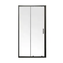 Дверь в нишу Mixxus Premium DIVERSE SD01-100x185-TR Black прозрачное стекло 5мм (MI6876)