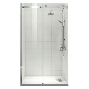 Двері в нішу Koer SR SD01-140x200-TR-01 прозоре скло Easy Clean 8мм, хром (KR5380) №1