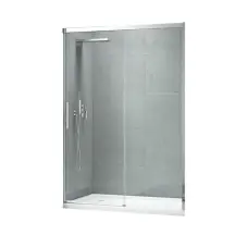 Дверь в нишу Koer SR SD05-140x200-TR-01 прозрачное стекло Easy Clean 6мм, хром (KR5406)