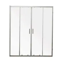 Дверь в нишу Mixxus Premium DIVERSE SD01-160x185-TR Chrome прозрачное стекло 5мм (MI6875)