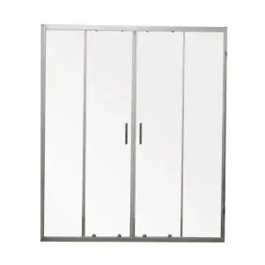 Двері в нішу Mixxus Premium DIVERSE SD01-160x185-TR Chrome прозоре скло 5мм (MI6875) №1