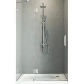 Дверь в нишу Koer SR SD04-100x200-TR-01 прозрачное стекло Easy Clean 10мм, хром (KR5386) №1