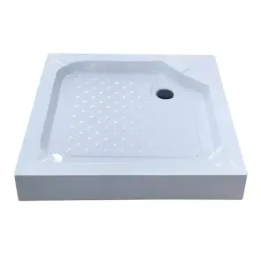 Душовий піддон із сифоном Mixxus CUBIC ST01-90x90x13 діаметр зливу 52 мм (MI6917) №1