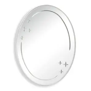 Дзеркало настінне Zerix FUSION MOZ03-550x700 овальне з декором (ZX5632) №1