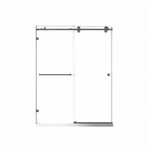 Двері в нішу Koer SR SD06-140x220-TR-07 прозоре скло Easy Clean 8мм, графіт (KR5369) №19