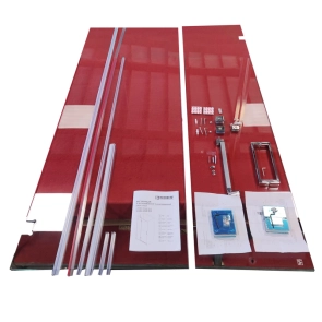 Дверь в нишу Koer SR SD04-120x200-TR-01 прозрачное стекло Easy Clean 10мм, хром (KR5387) №7