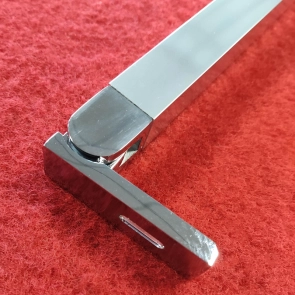 Дверь в нишу Koer SR SD04-120x200-TR-01 прозрачное стекло Easy Clean 10мм, хром (KR5387) №16
