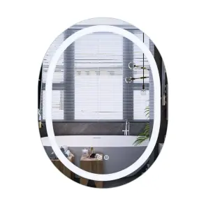 Дзеркало Mixxus Premium ELLIPSE MV05-80x60-REVERSE (LED Touch, Anti-fog, димер (3-6,5kK)) (MP6642) №1