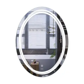 Дзеркало Mixxus Premium WAVE MV04-60x80 (LED Touch, Anti-fog, димер (3-6,5kK)) (MP6636) №1