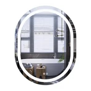 Дзеркало Mixxus Premium ELLIPSE MV05-90x70-REVERSE (LED Touch, Anti-fog, димер (3-6,5kK)) (MP6644) №1
