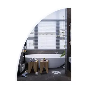 Дзеркало Mixxus Premium TOPPER MS02-75x100 (LED Touch, Anti-fog, димер (3-6,5kK)) (MP6634) №1