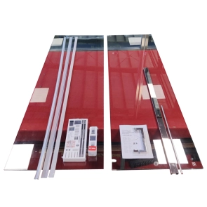 Дверь в нишу Koer SR SD02-120x200-TR-01 прозрачное стекло Easy Clean 8мм, хром (KR5384) №3