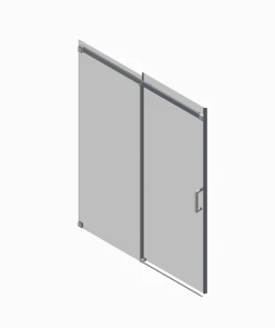 Дверь в нишу Koer SR SD02-120x200-TR-01 прозрачное стекло Easy Clean 8мм, хром (KR5384) №13