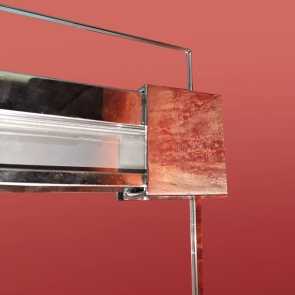 Дверь в нишу Koer SR SD02-120x200-TR-01 прозрачное стекло Easy Clean 8мм, хром (KR5384) №17