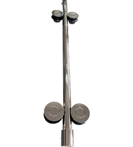 Дверь в нишу Koer SR SD06-140x220-TR-01 прозрачное стекло Easy Clean 8мм, хром (KR5368) №2