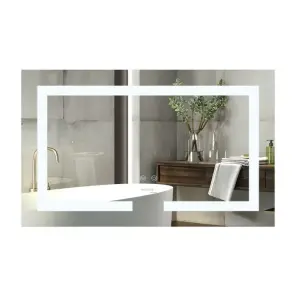Дзеркало Mixxus HARD MR07-80x50 з LED Touch, Anti-fog, димером, регулюванням яскравості (MI6658) №1