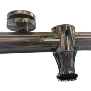 Дверь в нишу Koer SR SD06-140x220-TR-01 прозрачное стекло Easy Clean 8мм, хром (KR5368) №5
