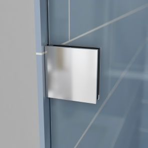 Дверь в нишу Koer SR SD06-140x220-TR-01 прозрачное стекло Easy Clean 8мм, хром (KR5368) №9