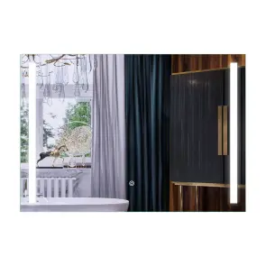 Зеркало Mixxus Premium LINES MR18-100x70-REVERSE (LED Touch, Anti-fog, димер) (MP6627) №1
