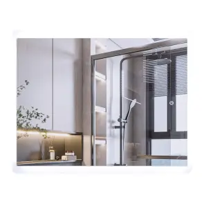 Зеркало Mixxus Premium OLIVARY MR19-100x80-REVERSE (LED Touch, Anti-fog, димер (3-6,5kK)) (MP6629) №1