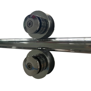 Дверь в нишу Koer SR SD06-140x220-TR-01 прозрачное стекло Easy Clean 8мм, хром (KR5368) №12