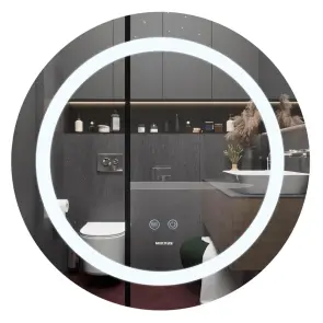 Дзеркало Mixxus PLAIN MC03-60 з LED Touch, Anti-fog, димером, регулюванням яскравості (MI6662) №1