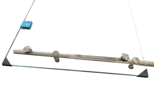 Дверь в нишу Koer SR SD06-140x220-TR-01 прозрачное стекло Easy Clean 8мм, хром (KR5368) №15
