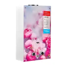 Газова колонка MIXXUS GWH-0410 BASIC GLASS димохідна 10 л/хв (панель зі скла з малюнком) (WH00
