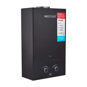 Газова колонка MIXXUS GWH-0210 BASIC BLACK димохідна 10 л/хв (колір чорний) (WH0023) №1