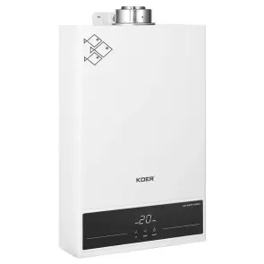 Газова колонка KOER KWH.G0312 TURBO WHITE турбована 12 л/хв, колір білий (KR5557) №1