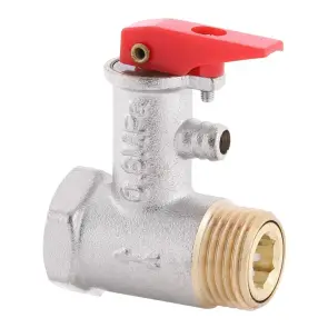 Предохранительный клапан для бойлера Koer KR.1040 - 1/2” 8BAR (с ручкой) (KR2889) №1