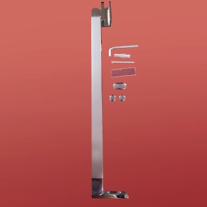 Дверь в нишу Koer SR SD04-100x200-TR-01 прозрачное стекло Easy Clean 10мм, хром (KR5386) №4
