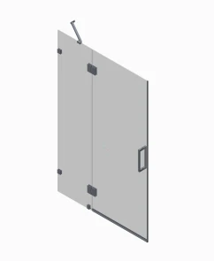 Дверь в нишу Koer SR SD04-100x200-TR-01 прозрачное стекло Easy Clean 10мм, хром (KR5386) №10