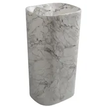 Раковина моноблок MIXXUS PREMIUM DIVERSE-1101 MARBLE 460х380х840mm з отвором під змішувач та пер