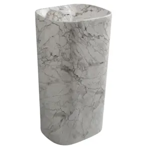 Раковина моноблок MIXXUS PREMIUM DIVERSE-1101 MARBLE 460х380х840mm з отвором під змішувач та пер №1