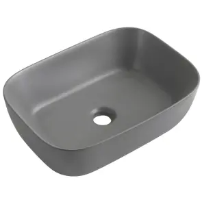 Раковина накладна Mixxus Premium DIVERSE-0116 GRAY 455x330x135mm (MP6651) №1