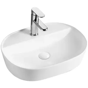 Раковина накладная Mixxus Premium ELLIPSE-0203 510х375х120mm с отверстием под смеситель (MP6678) №1