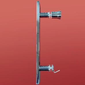 Дверь в нишу Koer SR SD01-120x200-TR-02 прозрачное стекло Easy Clean 8мм, никель (KR5379) №2